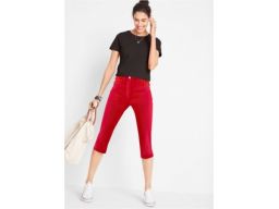 B.p.c jeansy damskie capri czerwone rybaczki *42