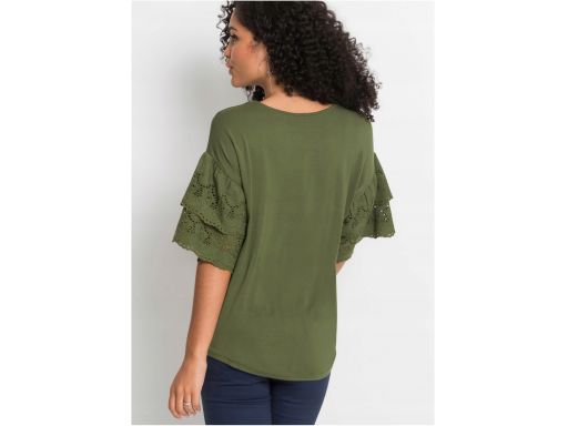 B.p.c bluzka khaki z krótkim rękawem 40/42.
