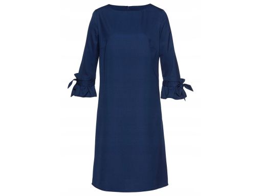B.P.C sukienka szyfonowa granatowa 38.