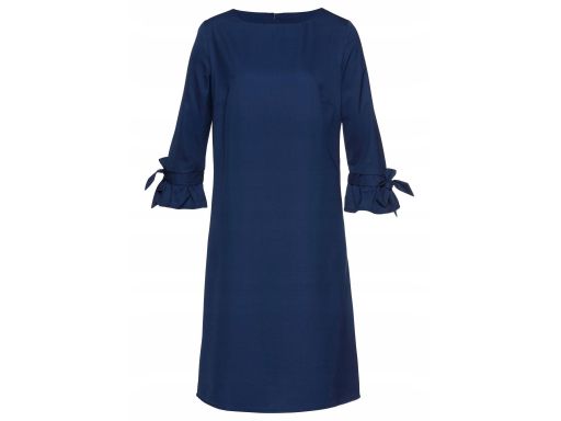 B.P.C sukienka szyfonowa granatowa 38.