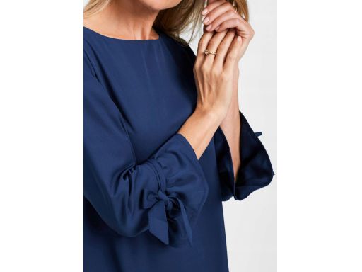 B.P.C sukienka szyfonowa granatowa 38.