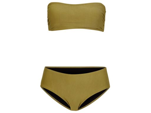 B.P.C bikini bandeau z figami oliwkowe ^34