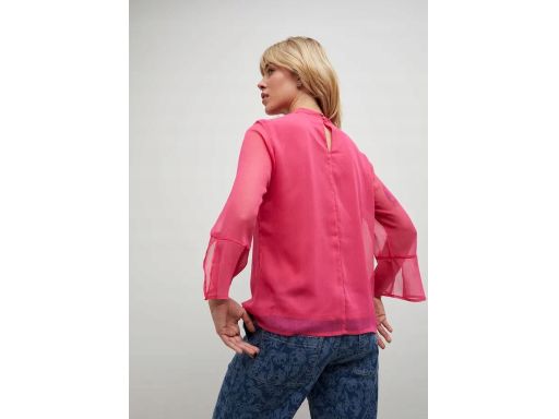 B.P.C różowa luźna bluzka szyfonowa r.48