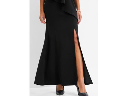 B.P.C długa sukienka wieczorowa z falbaną r.36/38