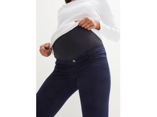 B.P.C spodnie ciążowe ze stretchem granatowe 50.