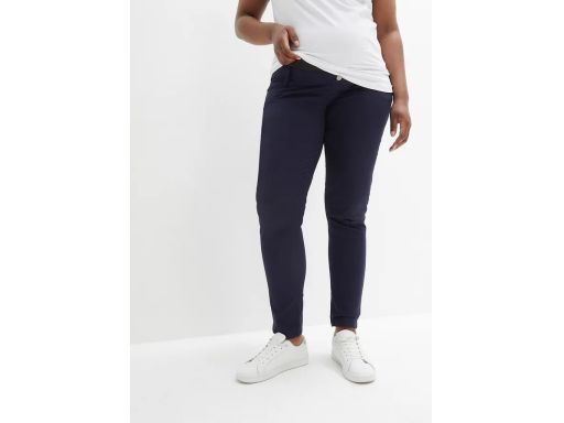 B.P.C spodnie ciążowe ze stretchem granatowe 50.
