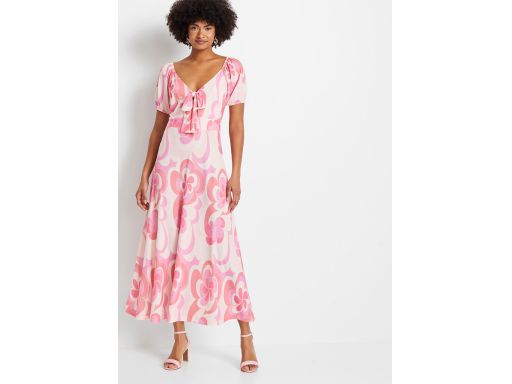 B.P.C sukienka różowa we wzory 36/38.