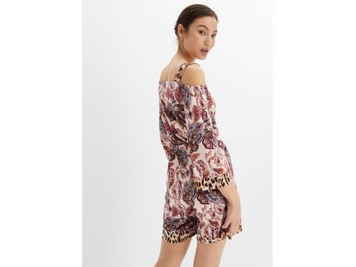 B.P.C Krótki kombinezon różowy wzorzysty ^36/38