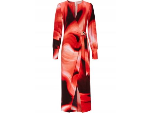 B.P.C sukienka midi asymetryczna ze sprzączką r.36/38