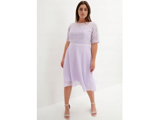 B.P.C sukienka z koronką liliowa premium 40.