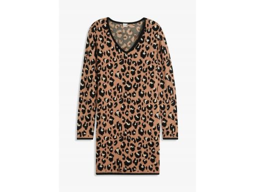 B.P.C sukienka dzianinowa żakardowa w cętki ^44/46