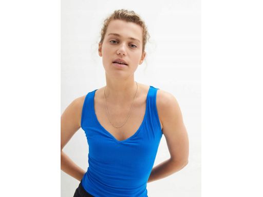 B.P.C szafirowy top z wiskozy 48/50.