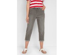 B.P.C jeansy 3/4 boyfriend szare ^40