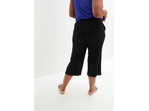 B.P.C spodnie 3/4 damskie czarne wygodne ^52/54