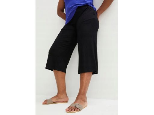 B.P.C spodnie 3/4 damskie czarne wygodne ^52/54