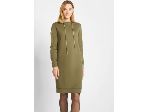 B.P.C sukienka dresowa khaki z kapturem 36/38.