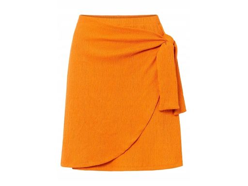 B.P.C spódnica pomarańczowa kopertowa z krepy 40/42.