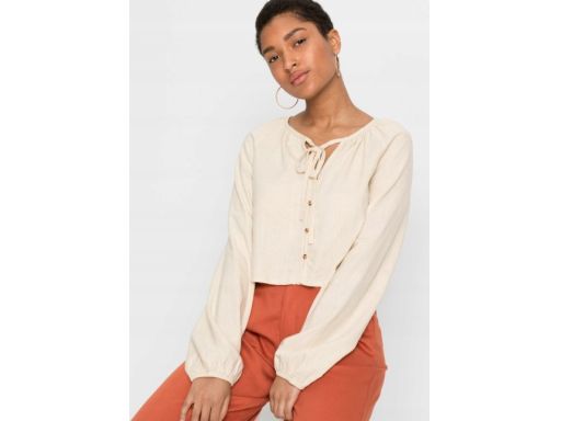 B.P.C lniana bluzka krótka r.46