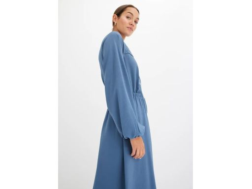 B.P.C sukienka midi indygo z dżetami dekoracyjnymi ^42