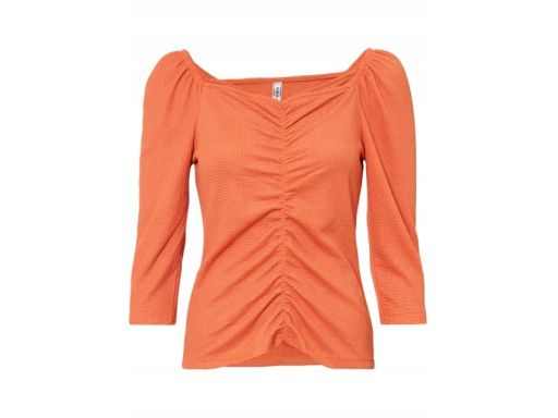 B.P.C bluzka pomarańczowa z marszczeniami 44/46.