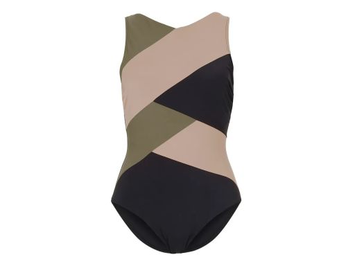 B.P.C kostium kąpielowy shape czarno-oliwkowy ^42