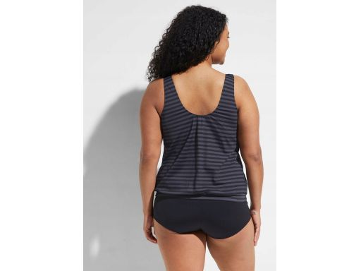 B.P.C tankini czarno-szare w paseczki 46.
