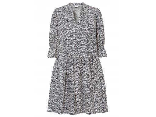 AG7711 sukienka bawełniana we wzory r.34