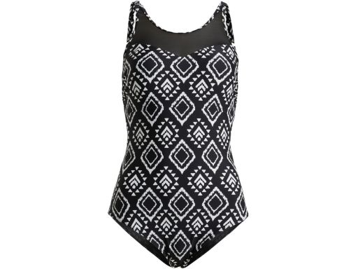 B.P.C kostium jednoczęściowy czarny we wzór siateczka r.48