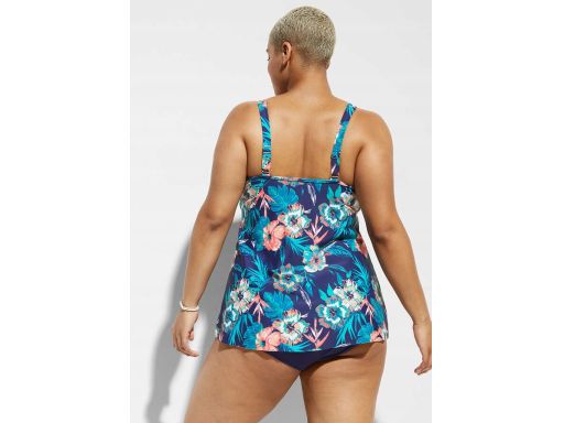 B.P.C tankini granatowe w kolorowe wzory 44.