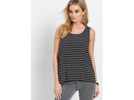 B.P.C bluzka asymetryczna top czarny we wzorki 38.