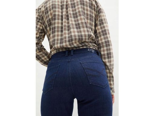 B.P.C ciemne jeansy bootcut 7/8 52.