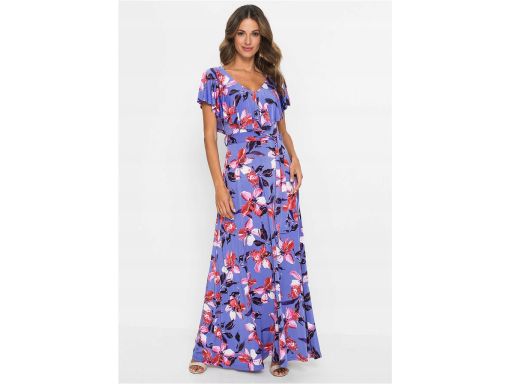 B.P.C długa sukienka w kwiaty 32/34.