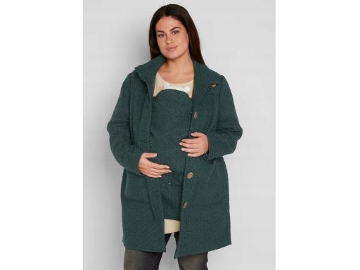 B.P.C płaszcz ciążowy z przędzy boucle z panel na dziecko ^48