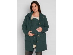 B.P.C płaszcz ciążowy z przędzy boucle z panel na dziecko ^48