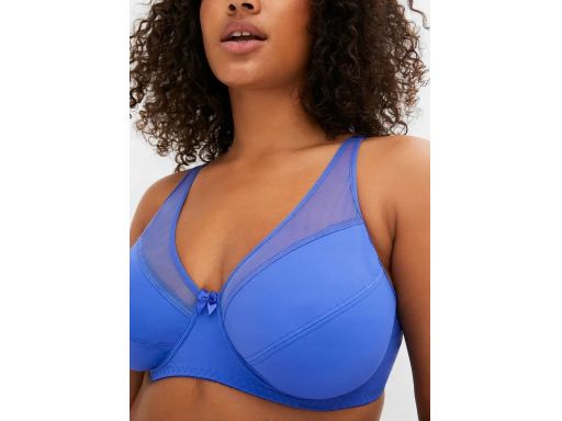 B.P.C 2-pak biustonoszy miękkich na fiszbinie niebieski i brąz 90C.