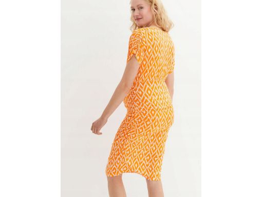 B.P.C sukienka ciążowa z marszczeniem we wzorki 40/42.