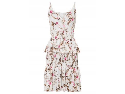 B.P.C żółta sukienka w kwiatki letnia 36/38.