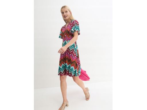 B.P.C kolorowa sukienka przed kolano ^36/38