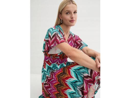 B.P.C kolorowa sukienka przed kolano ^36/38