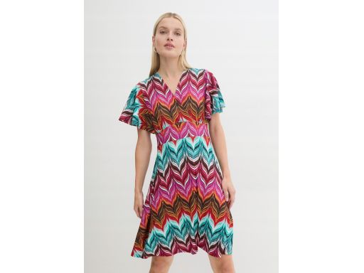 B.P.C kolorowa sukienka przed kolano ^36/38