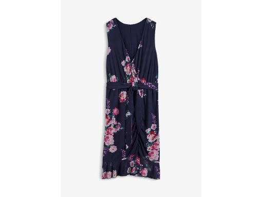 B.P.C sukienka z siateczki w kwiaty z marszczeniem r.40/42