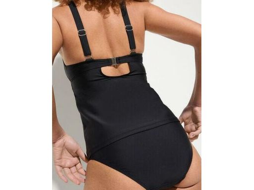 B.P.C tankini czarne falbankami i figami 40.