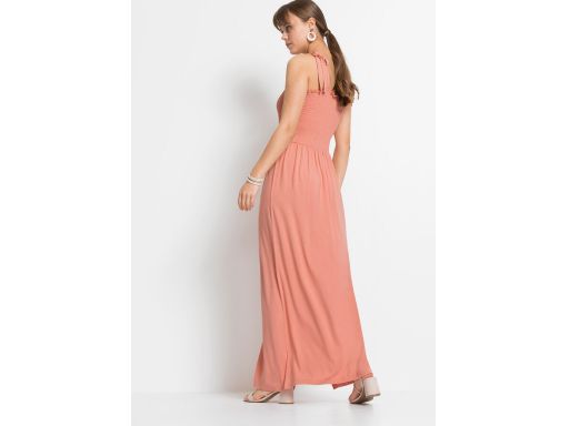 B.P.C letnia sukienka maxi brzoskwiniowa ^32/34
