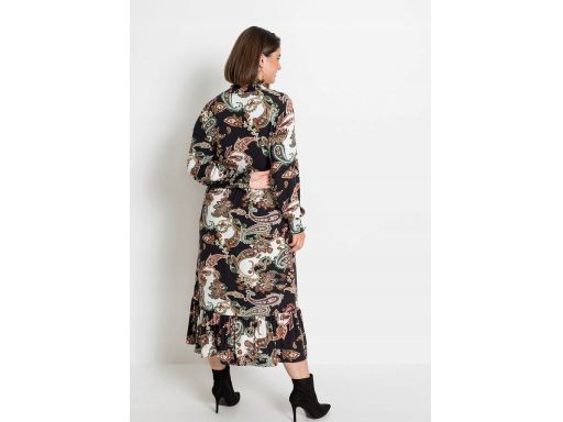 B.P.C sukienka midi dżersejowa we wzory 40/42.