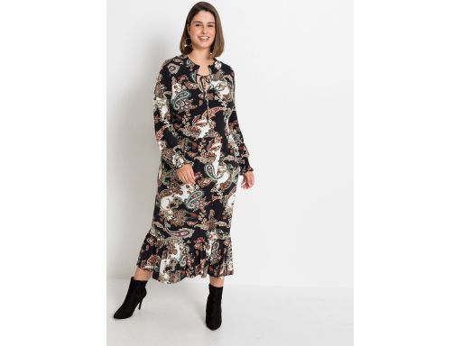 B.P.C sukienka midi dżersejowa we wzory 40/42.