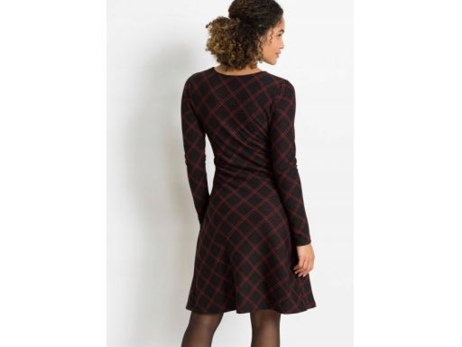 B.P.C sukienka w kratę z wiązaniem 36/38.