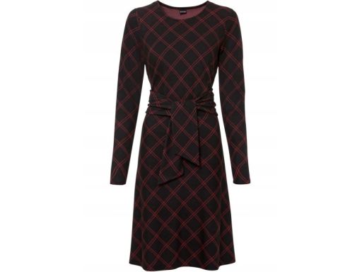 B.P.C sukienka w kratę z wiązaniem 36/38.
