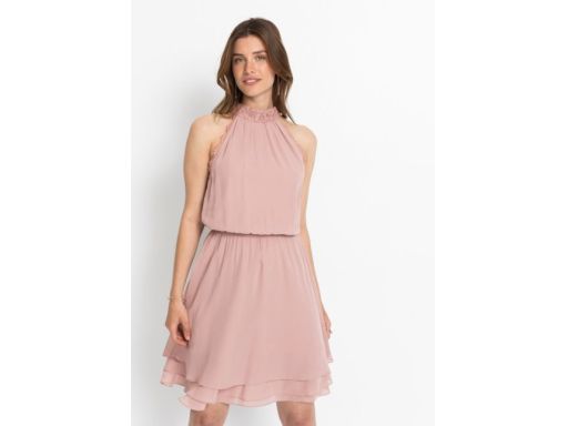 B.P.C sukienka brudny róż z koronką r.54