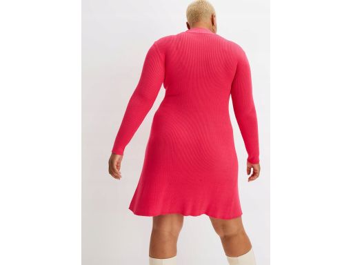 B.P.C różowa sukienka dzianinowa rozszerzana r.40/42