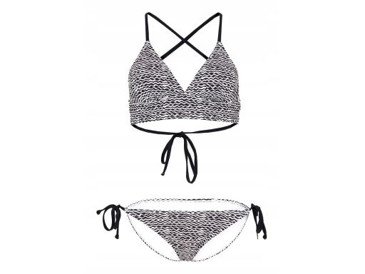 B.P.C bikini wiązane czarno-białe we wzorki 38.